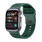 For Huawei Watch D2 Dotted Silicone Watch Band(Dark Green) - 1