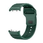For Huawei Watch D2 Dotted Silicone Watch Band(Dark Green) - 2