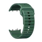 For Huawei Watch D2 Dotted Silicone Watch Band(Dark Green) - 3