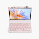 For Honor Pad V9 AH27 Ultra-thin Detachable Bluetooth Keyboard Leather Tablet Case(Pink White) - 3