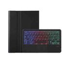 For Honor Pad V9 AH27-AS Ultra-thin Detachable Backlight Bluetooth Keyboard Leather Tablet Case with Touchpad(Black) - 2