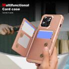 For iPhone 14 Pro Horizontal Flip Card Bag Holder Leather Phone Case(Rose Gold) - 3