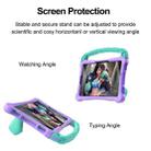 For For Lenovo Tab M11/ Xiaoxin Pad 11 2024 Boxing Series Kickstand EVA Shockproof Tablet Case with Shoulder Strap(Purple Mint) - 3