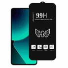 For Xiaomi 13T High Aluminum Large Arc Full Screen Tempered Glass Film - 1