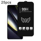 For Xiaomi Poco F6 25pcs High Aluminum Large Arc Full Screen Tempered Glass Film - 1