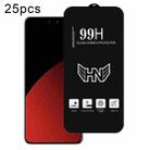 For Xiaomi Civi 4 Pro 25pcs High Aluminum Large Arc Full Screen Tempered Glass Film - 1
