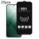 For Xiaomi 14 25pcs High Aluminum Large Arc Full Screen Tempered Glass Film - 1