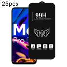 For Xiaomi Poco M6 25pcs High Aluminum Large Arc Full Screen Tempered Glass Film - 1