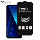 For Xiaomi Poco C65 25pcs High Aluminum Large Arc Full Screen Tempered Glass Film - 1