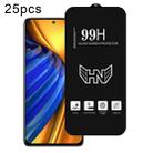 For Xiaomi Poco F4 25pcs High Aluminum Large Arc Full Screen Tempered Glass Film - 1