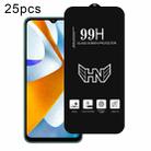 For Xiaomi Poco C40 25pcs High Aluminum Large Arc Full Screen Tempered Glass Film - 1