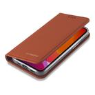 For iPhone 12 mini LC.IMEEKE LC-002 Series Skin Hand Feeling PU + TPU Horizontal Flip Leather Case with Holder & Card Slot & Wallet(Brown) - 3