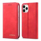 For iPhone 12 mini LC.IMEEKE LC-002 Series Skin Hand Feeling PU + TPU Horizontal Flip Leather Case with Holder & Card Slot & Wallet(Red) - 1