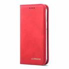 For iPhone 12 mini LC.IMEEKE LC-002 Series Skin Hand Feeling PU + TPU Horizontal Flip Leather Case with Holder & Card Slot & Wallet(Red) - 2