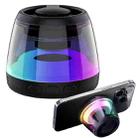 M2 Portable RGB Light Smart Bluetooth Speaker Magnetic Speaker Phone Holder(Black) - 1