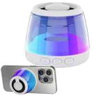 M2 Portable RGB Light Smart Bluetooth Speaker Magnetic Speaker Phone Holder(White) - 1