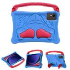 For Samsung Galaxy Tab S9 Boxing Series Kickstand EVA Shockproof Tablet Case with Shoulder Strap(Blue Red) - 1