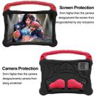 For Samsung Galaxy Tab S8 Boxing Series Kickstand EVA Shockproof Tablet Case with Shoulder Strap(Black Red) - 2