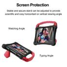 For Samsung Galaxy Tab S8 Boxing Series Kickstand EVA Shockproof Tablet Case with Shoulder Strap(Black Red) - 3