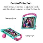 For Samsung Galaxy Tab S7 Boxing Series Kickstand EVA Shockproof Tablet Case with Shoulder Strap(Mint Rose Red) - 3