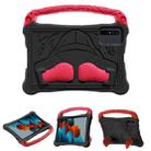 For Samsung Galaxy Tab S7 Boxing Series Kickstand EVA Shockproof Tablet Case with Shoulder Strap(Black Red) - 1