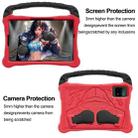 For Samsung Galaxy Tab S7 Boxing Series Kickstand EVA Shockproof Tablet Case with Shoulder Strap(Red Black) - 2