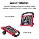 For Samsung Galaxy Tab S7 Boxing Series Kickstand EVA Shockproof Tablet Case with Shoulder Strap(Red Black) - 3