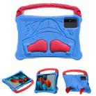 For Samsung Galaxy Tab S7 Boxing Series Kickstand EVA Shockproof Tablet Case with Shoulder Strap(Blue Red) - 1