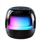 M88 Portable Gyro RGB Atmosphere Light Bluetooth Speaker Subwoofer(Black) - 1