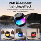 M88 Portable Gyro RGB Atmosphere Light Bluetooth Speaker Subwoofer(Black) - 3