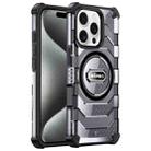 For iPhone 15 Pro wlons Explorer Series PC Hybrid TPU MagSafe Magnetic Case(Black) - 1