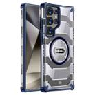 For Samsung Galaxy S25 Ultra 5G wlons Explorer Series PC Hybrid TPU MagSafe Magnetic Case(Blue) - 1