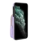 For iPhone 11 Pro Max AwQuer Crossbody Zipper Wallet Bag Litchi Leather Phone Case(Light Purple) - 3