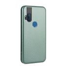 For Motorola Moto One Hyper Carbon Fiber Texture Horizontal Flip TPU + PC + PU Leather Case with Rope & Card Slot(Green) - 3