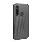 For Motorola Moto G Power Carbon Fiber Texture Horizontal Flip TPU + PC + PU Leather Case with Rope & Card Slot(Black) - 3