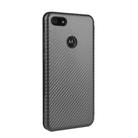 For Motorola Moto E6 Play Carbon Fiber Texture Horizontal Flip TPU + PC + PU Leather Case with Rope & Card Slot(Black) - 3