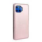 For Motorola Moto G 5G Plus Carbon Fiber Texture Horizontal Flip TPU + PC + PU Leather Case with Rope & Card Slot(Pink) - 3