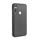 For Motorola Moto G Fast Carbon Fiber Texture Horizontal Flip TPU + PC + PU Leather Case with Rope & Card Slot(Black) - 3