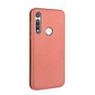 For Motorola Moto G Fast Carbon Fiber Texture Horizontal Flip TPU + PC + PU Leather Case with Rope & Card Slot(Brown) - 3