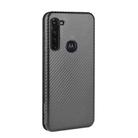 For Motorola Moto G Stylus Carbon Fiber Texture Horizontal Flip TPU + PC + PU Leather Case with Rope & Card Slot(Black) - 3
