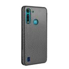 For Motorola Moto G8 Power Lite Carbon Fiber Texture Horizontal Flip TPU + PC + PU Leather Case with Rope & Card Slot(Black) - 3