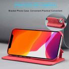 For iPhone 12 Pro Max LC.IMEEKE Hon Ancient Series Horizontal Flip Leather Case with Holder & Card Slot(Red) - 3