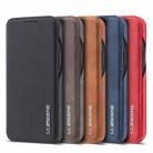 For iPhone 12 Pro Max LC.IMEEKE Hon Ancient Series Horizontal Flip Leather Case with Holder & Card Slot(Red) - 4