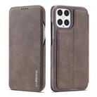 For iPhone 12 Pro Max LC.IMEEKE Hon Ancient Series Horizontal Flip Leather Case with Holder & Card Slot(Coffee) - 1