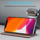 For iPhone 12 Pro Max LC.IMEEKE Hon Ancient Series Horizontal Flip Leather Case with Holder & Card Slot(Coffee) - 3