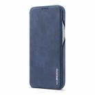 For iPhone 12 Pro Max LC.IMEEKE Hon Ancient Series Horizontal Flip Leather Case with Holder & Card Slot(Blue) - 2