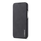 For iPhone 12 / 12 Pro LC.IMEEKE Hon Ancient Series Horizontal Flip Leather Case with Holder & Card Slot(Black) - 2