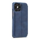 For iPhone 12 / 12 Pro LC.IMEEKE Hon Ancient Series Horizontal Flip Leather Case with Holder & Card Slot(Blue) - 3