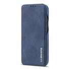 For iPhone 12 mini LC.IMEEKE Hon Ancient Series Horizontal Flip Leather Case with Holder & Card Slot(Blue) - 2