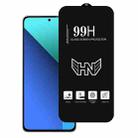 For Redmi Note 13 4G High Aluminum Large Arc Full Screen Tempered Glass Film - 1